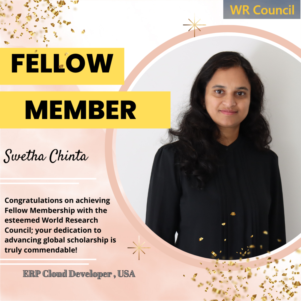 Swetha Chinta: Leading the Future of ERP Cloud Solutions with 17+ Years of Expertise